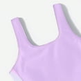 thumbnail image 5 of Gubotare Girl Bathing Suits Girls Swimsuit One Piece Bathing Suit Adjustable Straps Teen Swimwear Size 11-12 (Purple,11-12 Years), 5 of 6