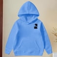 thumbnail image 6 of WhouRiu Big Girl's Hoodies Cat Prints Oversized Hooded Sweatshirt Children Cozy Soft Autumn Winter Hoodies Blue,Sized 7-8, 6 of 6