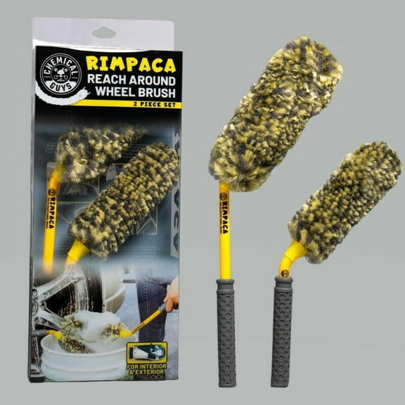 Chemical Guys Rimpaca Reach Around Ultimate Wheel Brush Set - 2 Pcs (P12) - ACC615