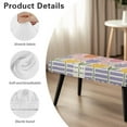 thumbnail image 7 of FUIALDOLG Tulip Floral Print Dining Bench Cover Anti-Dust Stretch Bench Cushion Cove with Elastic Edge Home Decor Rectangle Seat Protector for Bedroom, Kitchen, 7 of 7