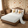 thumbnail image 4 of Erosebridal Pumpkin Wreath 7-Piece Twin Bedding,Fall Harvest Bedding Comforter Set,Khaki,Reversible, 4 of 6