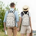 thumbnail image 4 of Balery Pugs Mochila Clásica Impresa Básica para Viaje, Mochila Escolar Resistente al Agua, Mochila de Lona con Correas Ajustables-Small, 4 of 5
