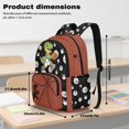 thumbnail image 6 of SCRAWLGOD Dinosaur Basketball Print Red Black Kids Backpacks for Boys Girls Multi-Pocket Large Daypack Casual Knapsack Elementary Primary Middle School Bookbags, 6 of 7