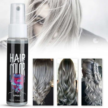 DIY Hair Color Spray, High Efficiency Hair Color Spray, Temporary Hair Color Spray 30ml For Men Barber Women Gray