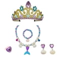 thumbnail image 2 of Kit de accesorios para disfraces de cosplay para niñas, juego de simulación, recuerdos de fiesta de princesas Dorado, 2 of 9