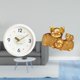 thumbnail image 2 of Reloj de pared decorativo moderno con figura de cerdo de la , escultura de resina, silencioso, sin , números para decoración de es, 2 of 8