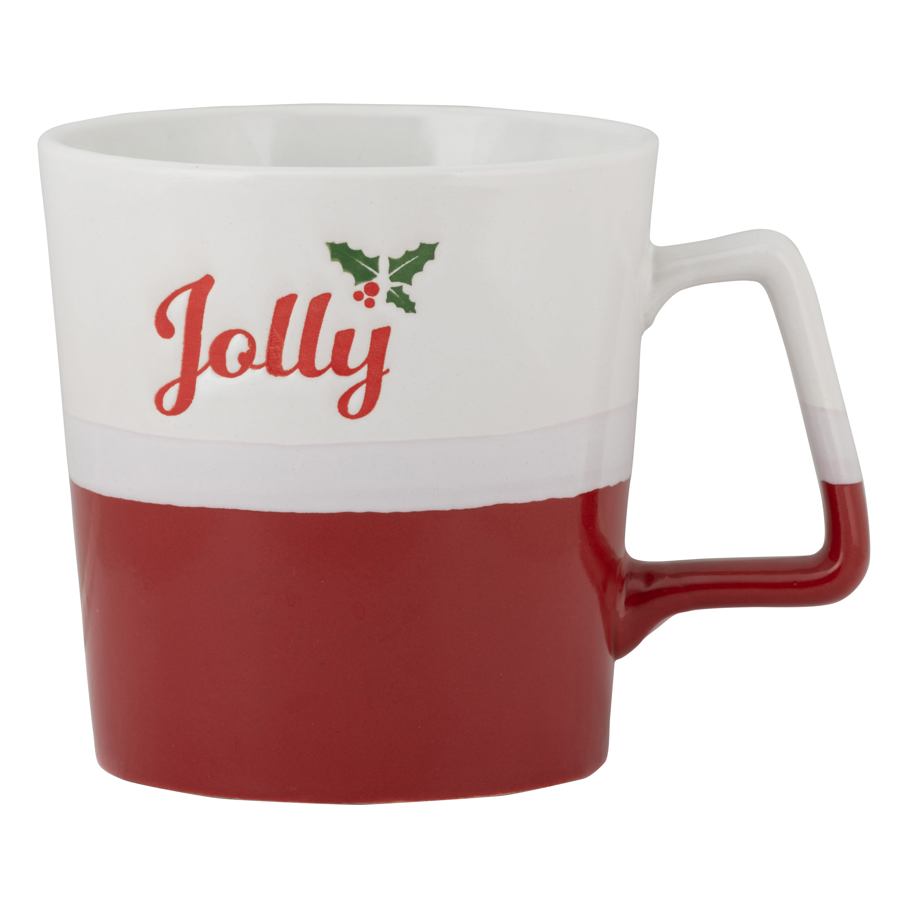 Red 10 Strawberry Street Assorted Holiday Set of 4 Mugs 