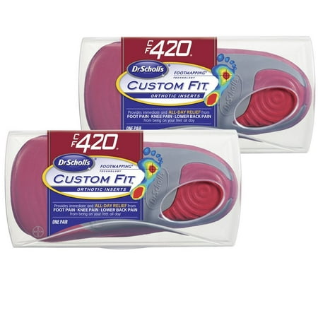 Magnetic Shoe Inserts - Dr. Scholl's Custom Fit Orthotic Shoe Inserts, CF420, 2-Pair
