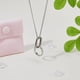 thumbnail image 5 of Collar porta anillos de acero inoxidable, cadena de protección para anillos, joyas para bodas, compromisos, cumpleaños, San Valentín, regalos para esposas, enfermeras y damas., 5 of 9