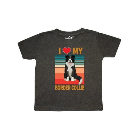 

Inktastic Border Collie Dog Retro Gift Toddler Boy or Toddler Girl T-Shirt