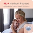 thumbnail image 2 of NUK Newborn Orthodontic Pacifiers, Girl, 0-2 Months, 2-Pack, 2 of 6