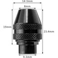 thumbnail image 2 of Mini taladro sin llave de 4 piezas, mandriles multifunción, mandril adaptador Universal para Dremel para herramienta de amoladora eléctrica Dremel de 0,4-3,2mm, ER, 2 of 5