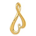 thumbnail image 5 of Real 14kt Yellow Gold Fancy Peg Set Diamond Slide Mtg; for Adults and Teens; for Women and Men, 5 of 5