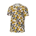 thumbnail image 6 of Wukai Snake And Rose Print Men's Short-Sleeved Mesh T-Shirt,Quick-Dry Short Sleeve Workout T-Shirt-6X-Large, 6 of 8
