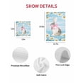 thumbnail image 7 of Blue Easter Bunny Kitchen Dish Towels for Drying Dishes Set of 2, Spring Daisy Modern Ombre Striped Waffle Weave Microfiber Hand Tea Bathroom Towels Quick Dry & Absorbent Towel 12x12, 7 of 7
