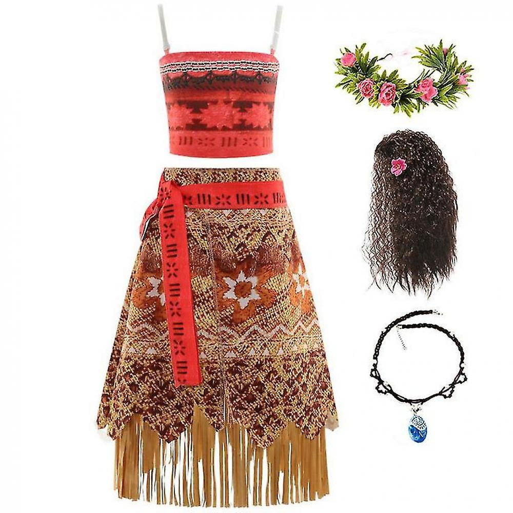 Princess Moana Cosplay For Girls Halloween Fancy Dress Carnival Party Costume Newway Gifts G Need 110 Full Set Walmart