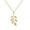 Gold, variant on Guodhu Dainty Gold Plated Leaf Pendant Necklace Simple Choker Necklaces for Women Trendy Jewelry Gifts