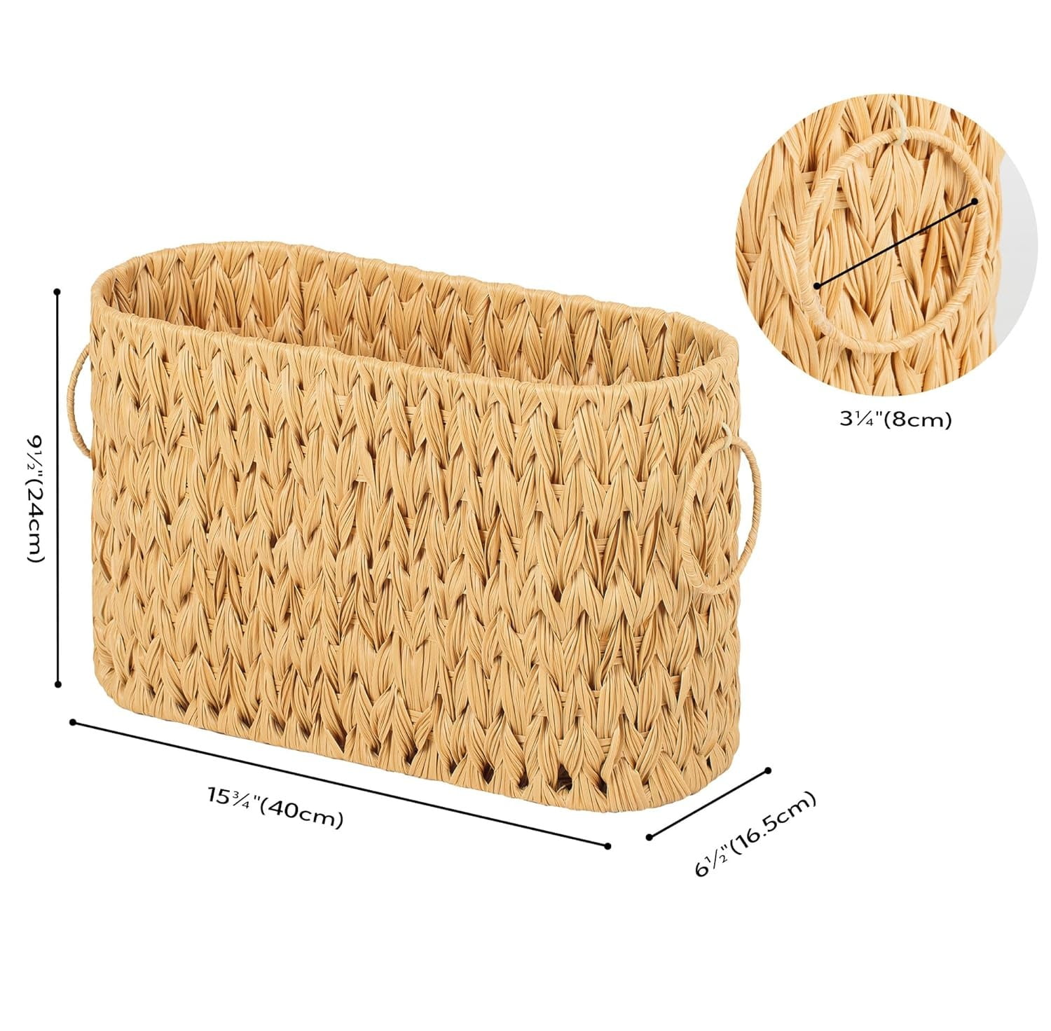 Toilet Paper Storage, Toilet Paper Basket for Bathroom, Toilet Paper Organizer for 6 Mega Rolls, Toilet Paper Holder Free Standing, Wicker Basket for Bathroom Storage