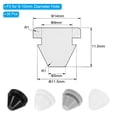 thumbnail image 2 of Uxcell 9mm Diameter Silicone Round Snap, 30 Pcs in Type Locking Furniture Hole Plug Protective Cover, Translucence, 2 of 6