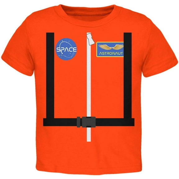 Halloween Astronaut Costume Orange Escape Suit Toddler T Shirt Orange 3T