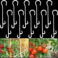 thumbnail image 1 of 200 Pieces Tomato Hook Clips Tomato Support Clips Tomato Vegetable Support Ear Hook Plant Support Clips Garden Support Clips for Supporting or Straightening Plant Stems, Stalks, 1 of 7