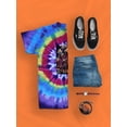 thumbnail image 3 of Teonanacatl Stencil Art. Tie Dye Spiral Men -Image by Shutterstock, Male XX-Large, 3 of 4