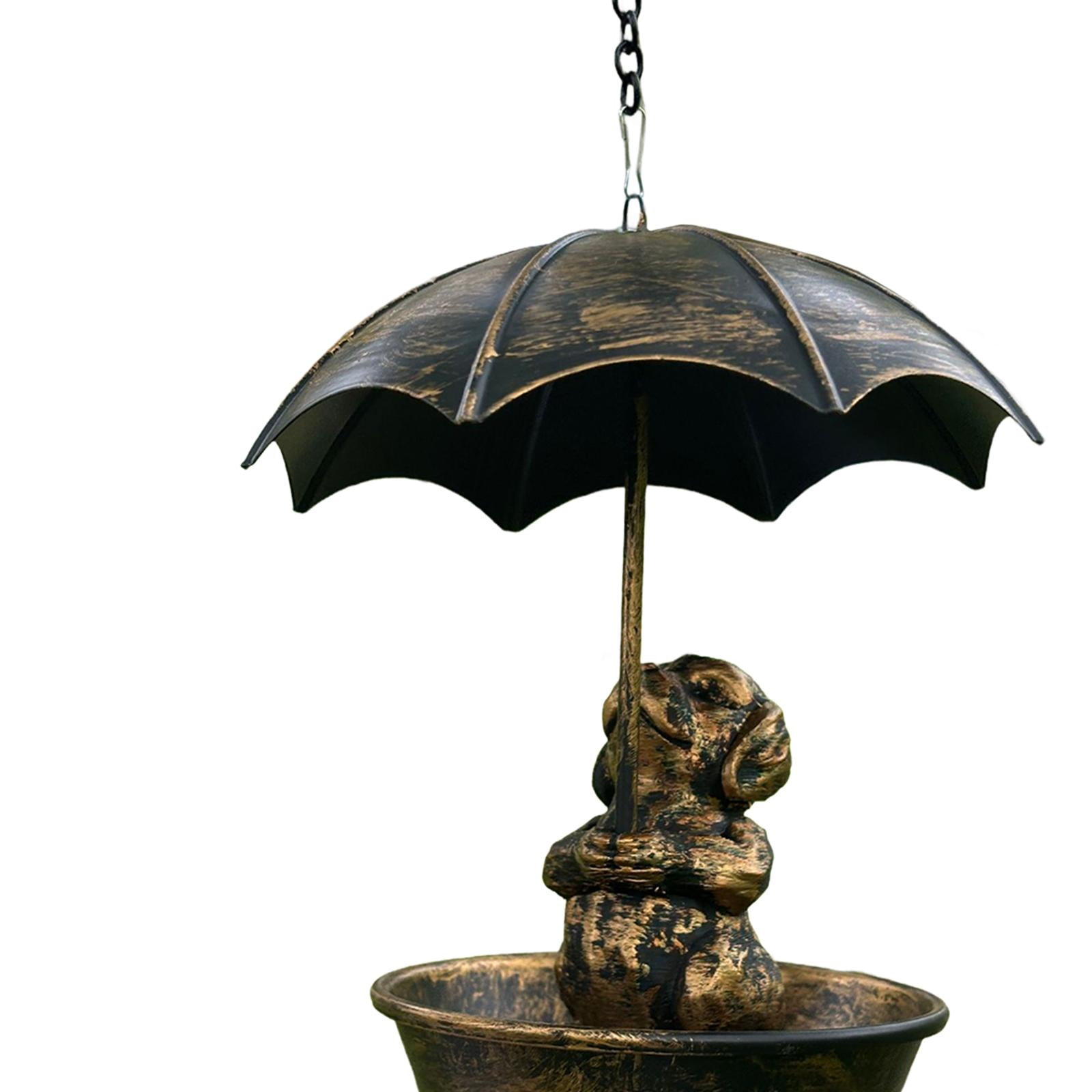 Fzaqwen Bird Feeder Craetive Animal Shape Water Feeding Tray for Balcony Dog