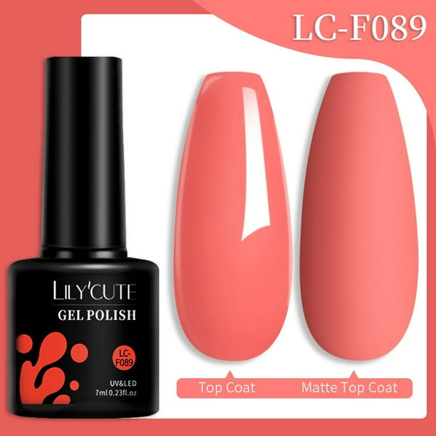 LILYCUTE 7ML brillo Gel esmalte de uñas colorido semipermanente remojo UV LED uñas arte para manicura capa mate diseño de arte de uñas zhangmengya LED