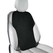 Car Seat  backrest stylewith Memory Foam Support, Breathable Leather Pad, Adjustable Buckle Design for Long Drive Comfort