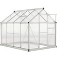thumbnail image 1 of Outsunny Greenhouse, Walk-In Hot House, Clear PC Board with Sliding Door, 1 of 10