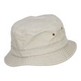 thumbnail image 4 of Hiking Shoes Patched Washed Bucket Hat - Beige S-M, 4 of 5