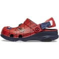 thumbnail image 3 of Zuecos Crocs Spiderman para niños, todo terreno, azul marino, talla 2, 3 of 7