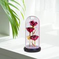 thumbnail image 4 of Enchanted Rose Flower In Glass with box Dome LED Light Valentine's Day Decor rose red, 4 of 8