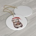 thumbnail image 3 of Otter Ornament Funny Ocean Christmas Tree Decoration Cute for Sea Lover Adorable Xmas Gift Idea Present White Elephant Secret Santa Animal, 3 of 3