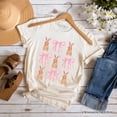 thumbnail image 6 of Coquette Bunny Pink Bow Easter T-Shirt, Cute Girly Bunny Spring Tee, 6 of 6