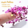 thumbnail image 3 of UDIYO Autumn Glitter Gradient Maple Leaf Nail Art Sequins Applique Christmas Decor, 3 of 7