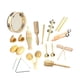 thumbnail image 5 of Instrumentos musicales para niños pequeños, juguetes musicales educativos, juguetes sensoriales, tambores, instrumentos de percusión de madera, Estilo A, 5 of 9