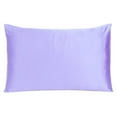 thumbnail image 5 of Purple Dreamy Set of 2 Silky Satin Standard Pillowcases, 5 of 6