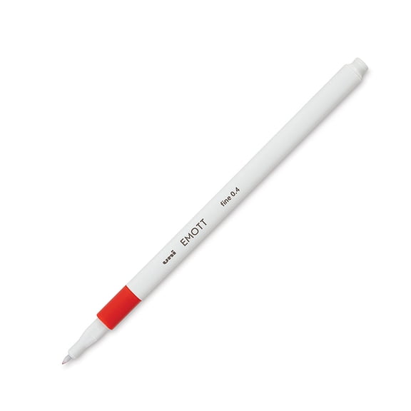 EMOTT Fineliner Pen, .4mm, Red