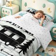 thumbnail image 3 of meiyoeat Adventure Happy Camping Twin Comforter Sets,Rustic Camper Bedding Set For Boys,Reversible,2 Pieces,1 Comforter and 1 Pillowcase, 3 of 7