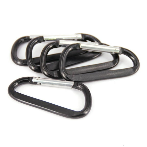 5pack Aluminum D Rings Clip Outdoor Camping Carabiner Fishing Travel Equipment for Key Dog Leashes Outdoor Activity