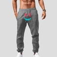 thumbnail image 2 of Zszcpp Summer Pants For Mens 2025 Cool Cropped Long Simple Cartoon Softable Print Handsome Lounge Trousers Casual Trouser, 2 of 5