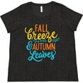 thumbnail image 3 of Inktastic Thanksgiving Fall Breeze and Autumn Leaves Women's Plus Size T-Shirt, 3 of 5