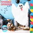thumbnail image 4 of Hanging Ghost Halloween Animated Shaking Ghost Hanging Ghost Decoration White Shaking Ghost with Sounds and Flashing Eyes Dazzling Toys, 4 of 7