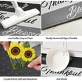 thumbnail image 5 of Sunflower Rustic Kitchen Rugs Sets of 2, Sunflower Gnome Kitchen Mat Washable Non-Slip Kitchen Mats for Floor 2 Piece, Sunflower Kitchen Decor, 5 of 6