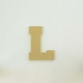 thumbnail image 4 of Package of 1, 16 Inch X 1/2" Thickness MDF Letter L in The Collegiate Font, Thick for Art & Craft Project, Made in USA, 4 of 4