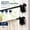 Black, variant on Adjustable Magnetic Curtain Rods 4-Pack for Metal Doors and Windows, Multi-Use White Rods 9-16 Inch for Small Windows, Cafe Sidelights, Steel Frames