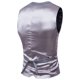 thumbnail image 4 of Chaleco de traje liso con cuello en V para hombre - Chaleco de boda ajustado - Chaleco formal de poliéster para negocios, tallas M-XXXXXXL, 4 of 8