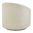 thumbnail image 6 of Bella Swivel Chair in Linen White Fabric, 6 of 10