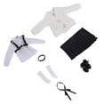 thumbnail image 1 of KLKCMS 1/12 Female School Uniform Set Action Figure Clothes for 1/12 Action Figures Black, 1 of 9